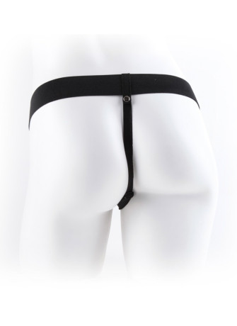 7" Vibrating Hollow Strap-on